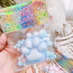 Macio pegajoso alívio do estresse relaxar brinquedos espremer brinquedos de pata de gato descompressão e beliscar pata de gato beliscar e descomprimir brinquedo - Image 5