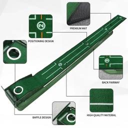 Mini tapete de putter verde de golfe portátil para prática de golfe interno e externo PM015 - Image 2