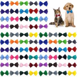 Bowtie ajustável Pet Grooming Acessórios, Dog Bows, Cat, Rabbit, Mix Colors, Produtos por atacado, 50 Pcs, 100Pcs - Image 1