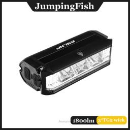 Recarregável LED bicicleta luzes, lanterna, ciclismo ao ar livre, acessórios de bicicleta, scooter elétrico, 3 LEDs, 1800LM, 2000mAh - Image 3