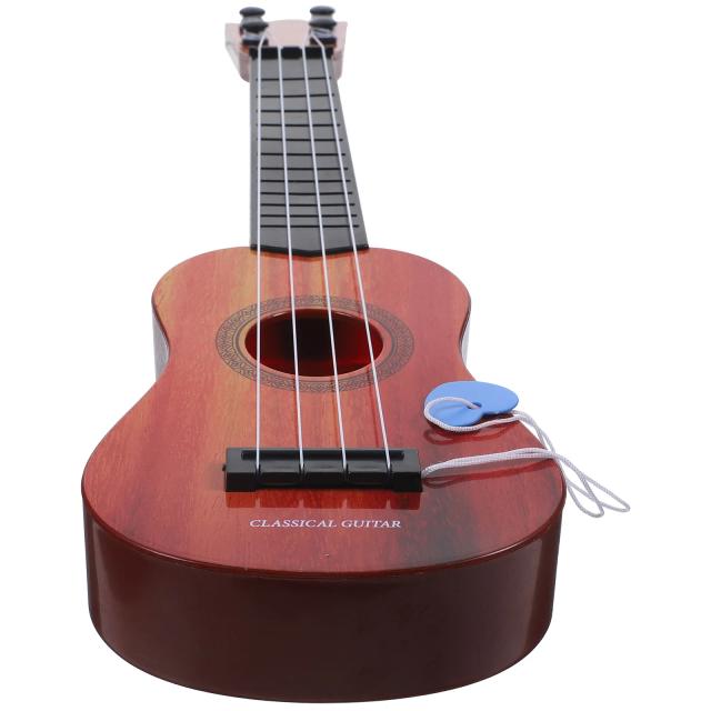 Guitarra e Ukulele de Madeira: Mini Instrumentos Musicais Divertidos para Crianças