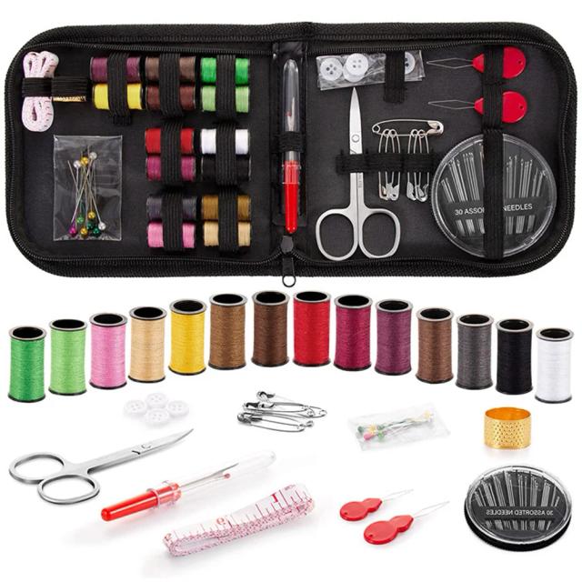 Kit Completo de Costura para Iniciantes com Caixa de Armazenamento e 70 Peças de Fio Premium e Carretéis
