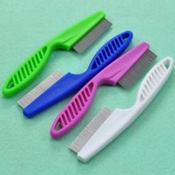Pet Animal Care Comb, Proteja o pente da pulga para gato e cachorro, Aço inoxidável, Comfort Hair Grooming, Casa - Image 4