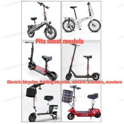 Cesta dianteira e traseira de aço durável com suporte universal, Canhões dobráveis para bicicleta elétrica, Peças de ciclismo - Image 6