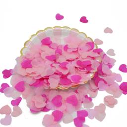 2.5cm 1000 peças formato de coração papel multicolorido confete balão enchimento decoração de mesa evento de noivado suprimentos para festas - Image 1