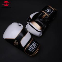 Bo-Luvas de couro de treinamento profissional para homens e mulheres, saco de sparring MMA, luta muay thai, luva kickbo infantil - Image 3