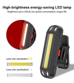 Luz traseira led para bicicleta, luz traseira para mountain bike, luz de segurança para ciclismo - Image 4