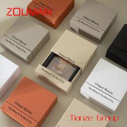 Anti-Oxidação Suspensão Gaveta Caixas De Presente, Papelão De Papel De Luxo, Colar Pulseira Embalagem De Jóias, Impressão Personalizada, Por Atacado - Image 1