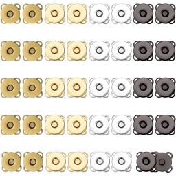 Botões magnéticos para bolsas e roupas, Prendedor de pressão, Costura em fechos, Botão de bolsa, Artesanato DIY, 14mm, 20 conjuntos - Image 1