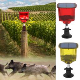 Solar Beast Repeller com luz intermitente, animal selvagem dissuasor, som e alarme de luz, IP55 impermeável para jarrabo selvagem Rabbit Deer - Image 4