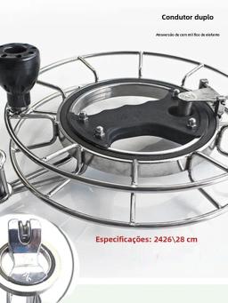 Carretel de Linha para Pipa Weifang JianPeng com Rolamento de Aço Inoxidável e Roda Guia Dupla, Carretel de Linha Manual para... - Image 1