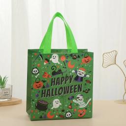 Sacolas pequenas com alças, saco de presente não tecido multifuncional, suprimentos para festa de Halloween, truque ou deleite, embrulho - Image 4