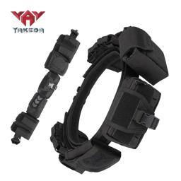 Yakeda 6 em 1 cinto tático saco de cintura ao ar livre multifuncional escalada saco de armazenamento caça bolsa cinto bolso saco - Image 4