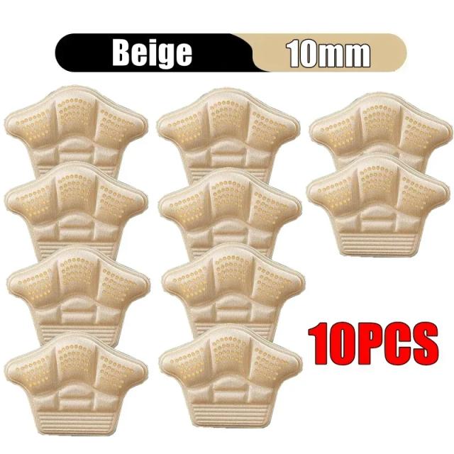 Almofadas de Silicone Antiderrapantes para Calcanhar e Tênis - Conforto e Alívio da Dor em 10 Peças