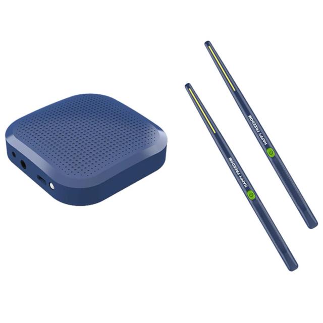 Bateria Eletrônica Virtual Portátil com Baquetas e Pedais para Iniciantes, Crianças e Adultos