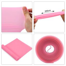 Faixa Elástica Resistência para Yoga e Pilates, Borracha Natural, Banda de Treino Fitness, Faixa de Ginásio 150cm - Image 4