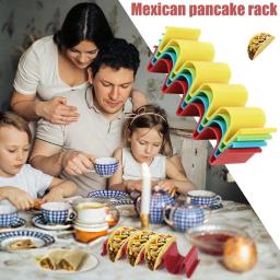 Suportes De Taco De Forma De Onda, Rack De Bandeja De Comida Mexicana, Suporte De Panqueca De Tortilha De Cachorro Quente Pizza, Suprimentos De Cozinha Multifuncionais - Image 5