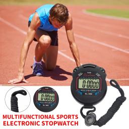 Cronômetro digital com cordão, cronógrafo portátil, multifunções, temporizador para natação, corrida, treinamento esportivo - Image 4