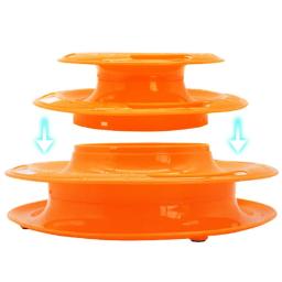 Interactive Tower Cat Toy Turntable Roller Balls Brinquedos para gatos Gatinho Teaser Puzzle Track Toy Animais de estimação Training Supplies Acessórios - Image 4