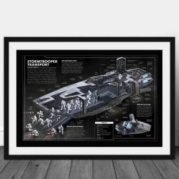 Disney-Millennium Falcon Pôsteres e Impressões, Decoração para Casa, Modular de Ficção Científica, Nave Espacial, Papel Kraft Branco, Wall Art - Image 5
