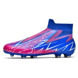 Botas de futebol de treinamento com grama antiderrapante masculinas, sapatos de futebol, chuteiras de cano alto, tênis antiderrapante, adolescentes, ultraleves - Image 1