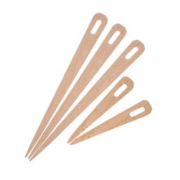 Agulhas De Tricô De Olho Grande De Madeira, Tapeçaria De Tecelagem Artesanato Ferramentas, 5Pcs - Image 6