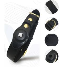 Airtags de couro Coleira de cão, Anti-Lost, localização ajustável Tracker, estojo protetor, gatos, cães, ao ar livre, Pet Shop - Image 2