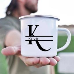 Caneca personalizada inicial com copo de nome canecas de café de chá feitas sob encomenda festa de solteira equipe do padrinho copos presentes de casamento para o melhor homem - Image 4