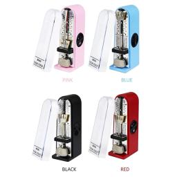 Novo metrônomo mecânico universal portátil mini metrônomo para piano guitarra violino ukulele sino anel ritmo pêndulo metrônomo - Image 1