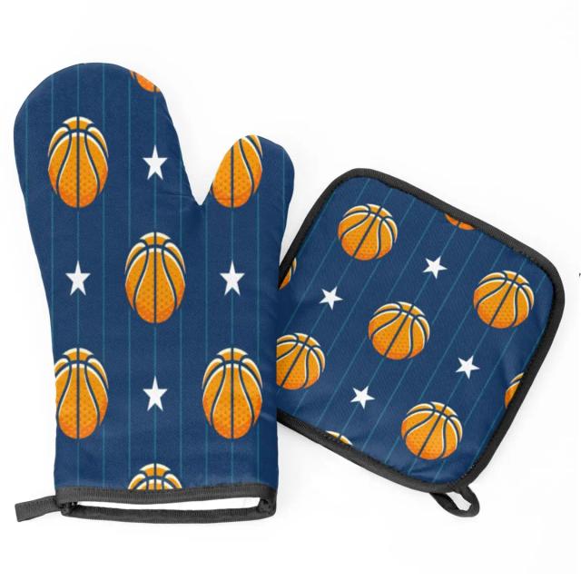 Conjunto Completo de Luvas e Panelas para Cozinha: Resistência ao Calor para Forno, Micro-ondas, Churrasco e Grelhados
