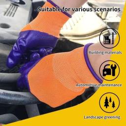Luva protetora de nitrilo semi suspenso masculina, luvas flexíveis, material de segurança profissional, 1 par - Image 2