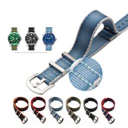 Nylon Tecido Watchbands para esportes do exército, cintos de segurança, alta qualidade, 20mm, 22mm - Image 1