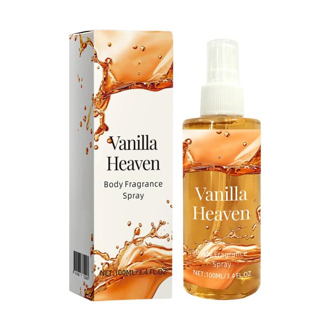 Spray de Perfume Corporal de Baunilha 100ml Sem Álcool
