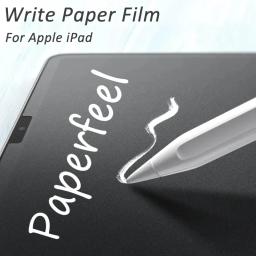 Filme protetor de tela de papel para iPad, PET fosco, pintura anti-reflexo para ar 5, 4, Mini 6, Face ID Pro 11, 10.2, 7th, 8th, 9th Generation, 2022, 2022 - Image 1