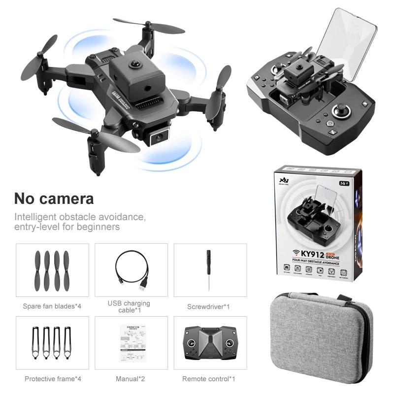 Ky912 mini drone 4k hd câmera de pressão de ar altura fixa quatro lados evitar obstáculos profissional dobrável quadcopter brinquedo - Image 1