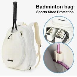 Mochila de tênis ajustável de grande capacidade para crianças e adultos, bolsas de raquete esportivas, capa de raquete, cabeça - Image 5