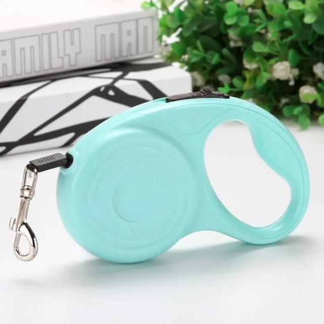 Corda Retrátil Automática para Cães e Gatos com Trela Ajustável para Caminhadas ao Ar Livre