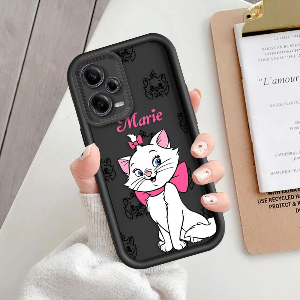 Capa para Celular Disney-Marie Cat Art, Macia, Escada, Arte, Xiaomi, Redmi Note 12, 11, 10, 9, 8, 7, K50, 40, 30, 20, 12C, 12, 10A, 9A, 9C, pro, 5G, 4G - Image 1