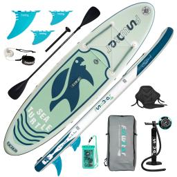 Inflável Surf Paddle Board, SUP Water Ski Board, conjunto completo de acessórios - Image 3