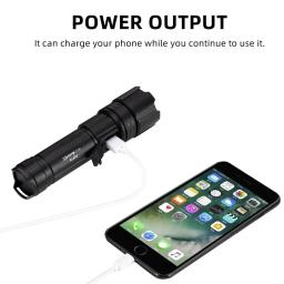 USB Lanterna LED Recarregável, Zoom XHP70, Mais Poderoso, Ao Ar Livre, Caminhadas, Acampamento, Caça, Tocha Tática, Luz 26650 Bateria, 30W - Image 4