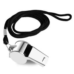 Apito de metal com corda, árbitro profissional de futebol apito extra alto para futebol, basquete, treinamento esportivo, sobrevivência ao ar livre - Image 5