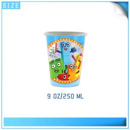 Number Building Blocks Birthday Party Decoration, Louça Descartável, Copo, Prato, Guardanapo, Toalha de Mesa para Crianças, Baby Shower Supplies - Image 2