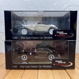 Modelo de carro plástico liga retro, Diecast 1:43 escala, clássico produto acabado, presente brinquedo simulação, exibição estática, SW38 - Image 3