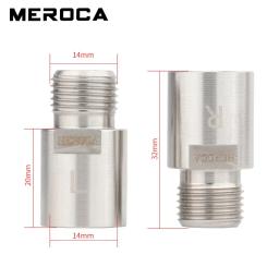 Meroca material de aço inoxidável extensores do eixo do pedal da bicicleta parafusos extensão espaçadores para pedais da bicicleta estrada mtb - Image 4