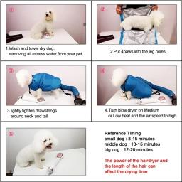 Secador Rápido Portátil De Cabelo para Animais De Estimação, Saco Seco, Dobrável, Beleza, Banho, Caixa De Secagem, Secagem, Sopro, Cão, Gato - Image 4