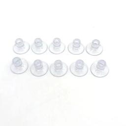 Ventosa transparente para aquário, suporte do tubo de ar, bomba do tanque de peixes, oxigênio tubo de ar, fixação acessórios, preto, 10pcs - Image 3