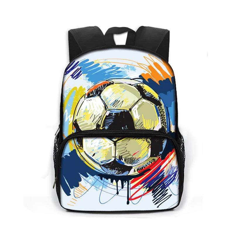 Legal futebol impressão mochila crianças sacos de escola meninos crianças saco do jardim de infância mochila escolar presente - Image 1