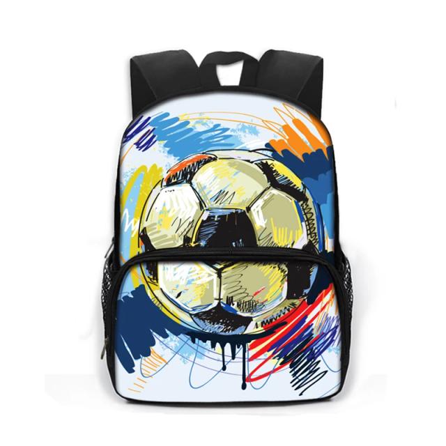 Mochila Escolar Estampada de Futebol para Meninos - Ideal para Crianças e Jardim de Infância