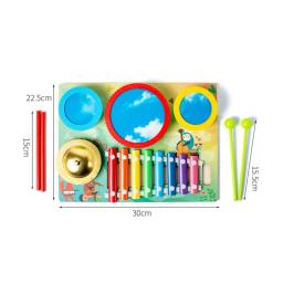 Montessori Musical Xilofone para criança, bebê Brinquedos Musicais, Instrumentos de Percussão de Madeira, Bateria, Brinquedos Educativos para Crianças - Image 6