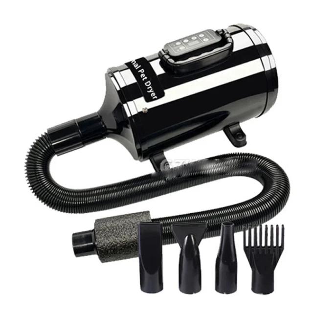 Secador de Cabelo para Pets com Íons Negativos, Tela LCD e Ventilador de Água